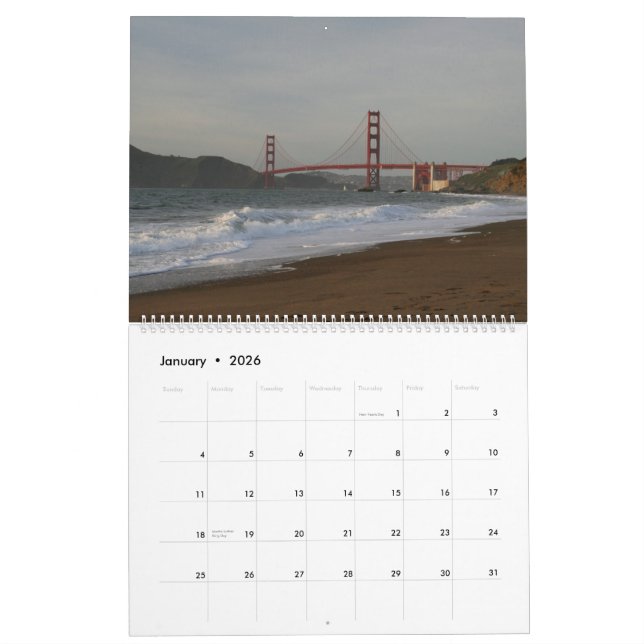 Mural Paysages marins et paysages - calendrier 2011 (Jan 2026)