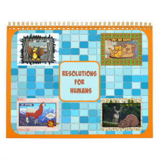 Mural Résolutions pour le calendrier humain (taille moye