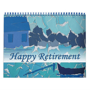 Mural Retraite 2016 Calendrier Art Blue BoatDeux pages