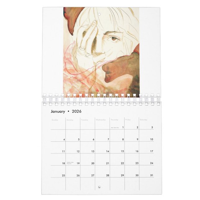 Mural Rêves de 12 mois du calendrier profond (Jan 2026)