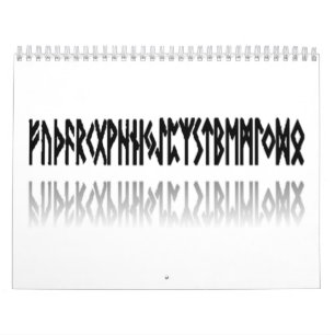 Mural Runes reflétées - calendrier