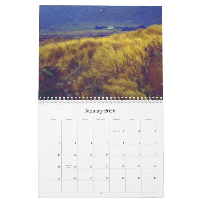 Mural Scenics - calendrier de peintures de scènes de (Jan 2026)