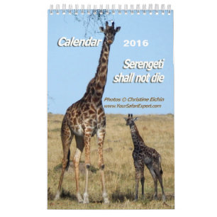 Mural Serengeti ne mourra pas calendrier