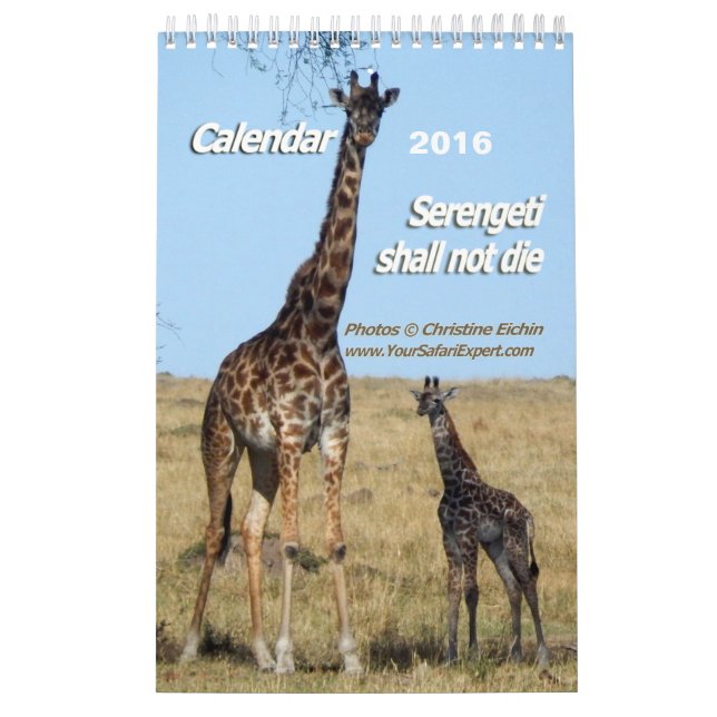Mural Serengeti ne mourra pas calendrier (Protection)