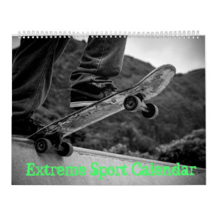 Mural Sports extrêmes, Skateboard, MotoX, Calendrier vél