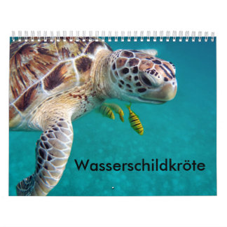 Mural Tortues d'eau de calendrier
