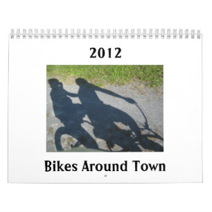 Mural Vélos autour du calendrier 2012 de ville