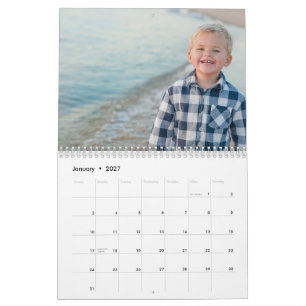 Mural Votre photo sur chaque page de calendrier