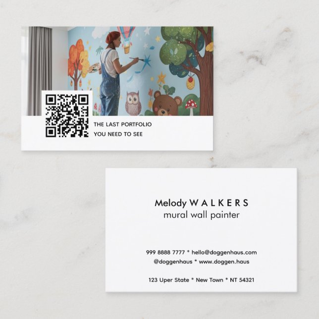 Mural wall painter  visitenkarte (Vorne/Hinten)