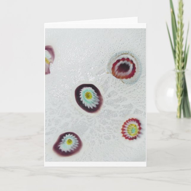 Murano Millefiori Detail-Studie Karte (Vorderseite)