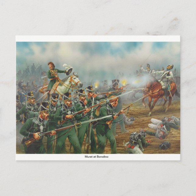 Murat in Borodino Postkarte (Vorderseite)