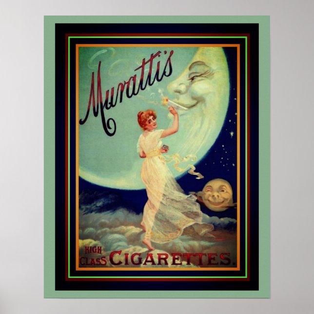 Murattis High Class Cigarettes Ad 16 x 20 Poster (Vorne)