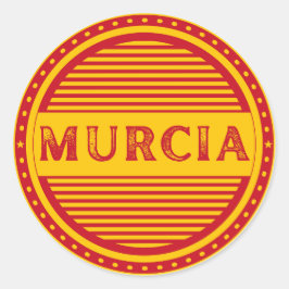 Murcia City Pride Emblem – Spanish Identity Runder Aufkleber