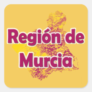 Murcia Quadratischer Aufkleber