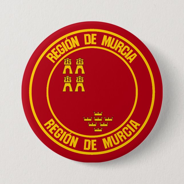 Murcia Round Emblem Button (Vorderseite)