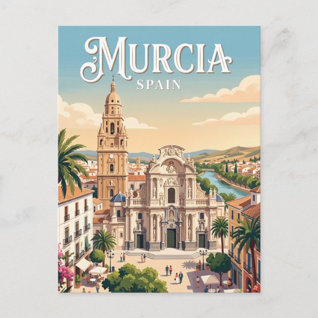 Murcia, Spanien Postkarte (Vorderseite)