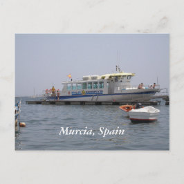 Murcia, Spanien Schiff auf dem Wasser Postkarte