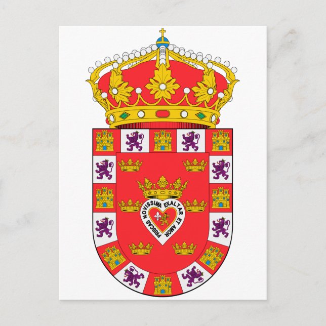 Murcia (Spanien) Wappen Postkarte (Vorderseite)