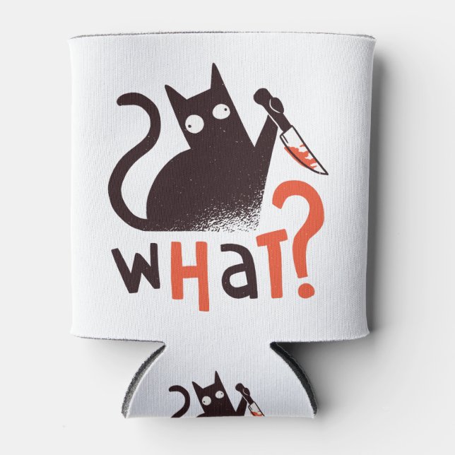 Murder Cat Funny Dosenkühler (Vorderseite)