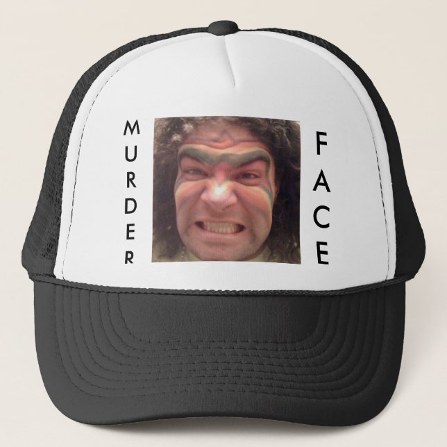 MURDERFACE Fernlastfahrer-Hut Truckerkappe (Vorderseite)