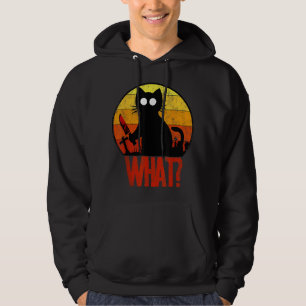 Murderous Black Psycho Niedlich Cat What Knife Chr Hoodie