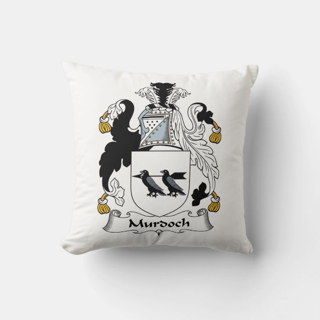 Murdoch-Familienwappen Kissen (Vorderseite)