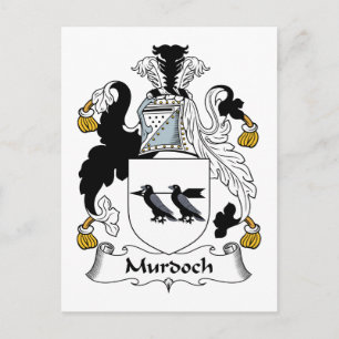 Murdoch Familienwappen Postkarte