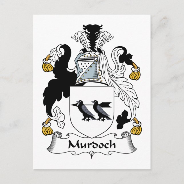 Murdoch Familienwappen Postkarte (Vorderseite)
