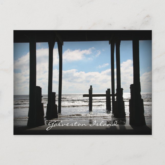 Murdochs Pier Galveston Island Postkarte (Vorderseite)