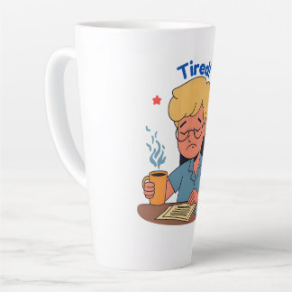 Müred Office Worker Cartoon - Funny Coffee & Work Milchtasse