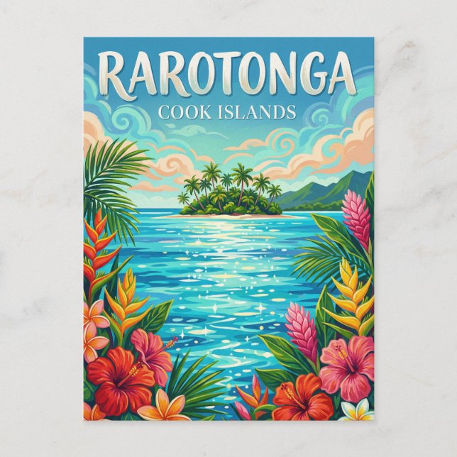 Muri Lagoon Cook Islands Postkarte (Vorderseite)