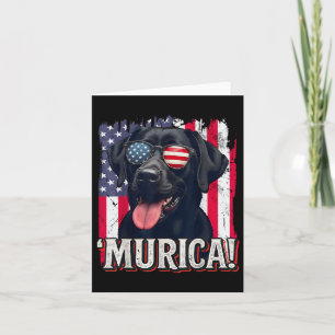 Murica Labrador Retriever 4. Juli American Fla Karte