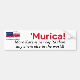 Murica... Mehr Karens pro Kopf Autoaufkleber