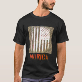Murica National American Flag Design T-Shirt