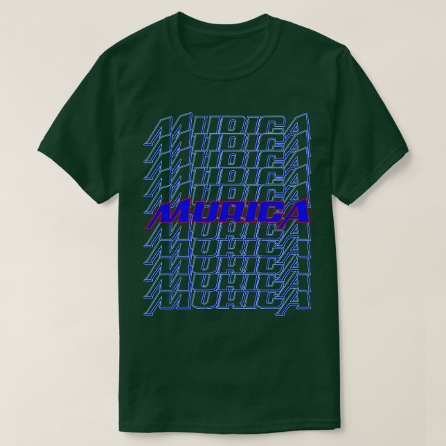Murica Neon Farbe T-Shirt (Design vorne)