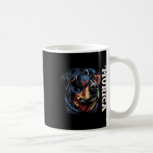Murica Patriotic Rottweiler 4. Juli Hund Kaffeetasse