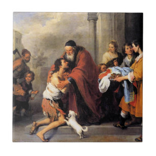 Murillo - Rückkehr des verlorenen Sohnes  Fliese