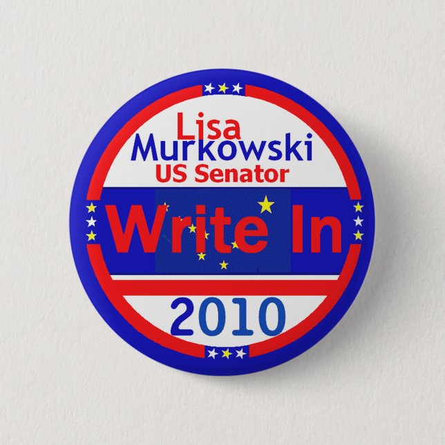 MURKOWSKI schreiben in Knopf Button (Vorderseite)