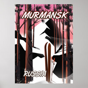 Murmansk Russisches Reiseplakat Poster