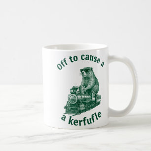 Murmeltier Dampfzug Auf Um Ein Ker Auszulösen Kaffeetasse
