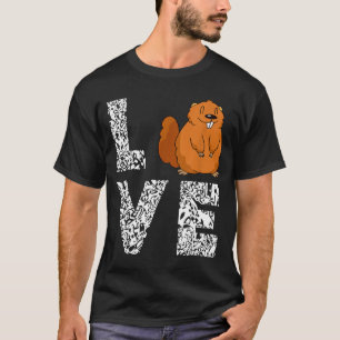 Murmeltier Liebe Nagetier Tier Waldmurmeltier T-Shirt