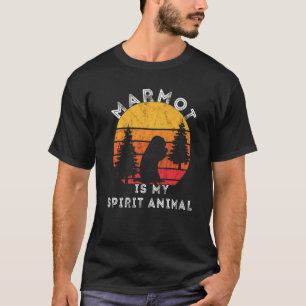 Murmeltier Spirit Animal Nagetier Waldmurmeltier V T-Shirt