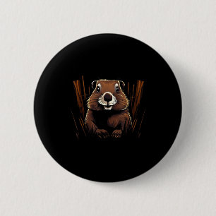 Murmeltier-Wildlife-Buntes Murmeltier-Fan-Wildlife Button
