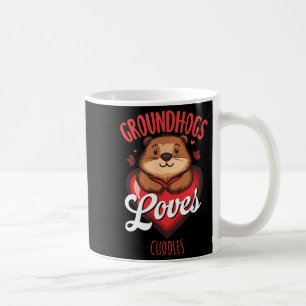 Murmeltiere lieben Kuschel Anti-Winter-Humor Kaffeetasse