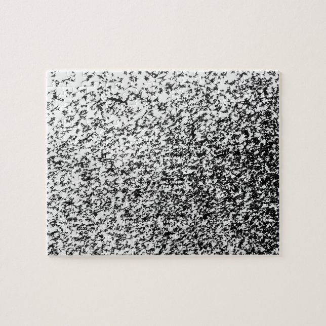 Murmuration Schwarzweiss-Puzzlespiel (Horizontal)