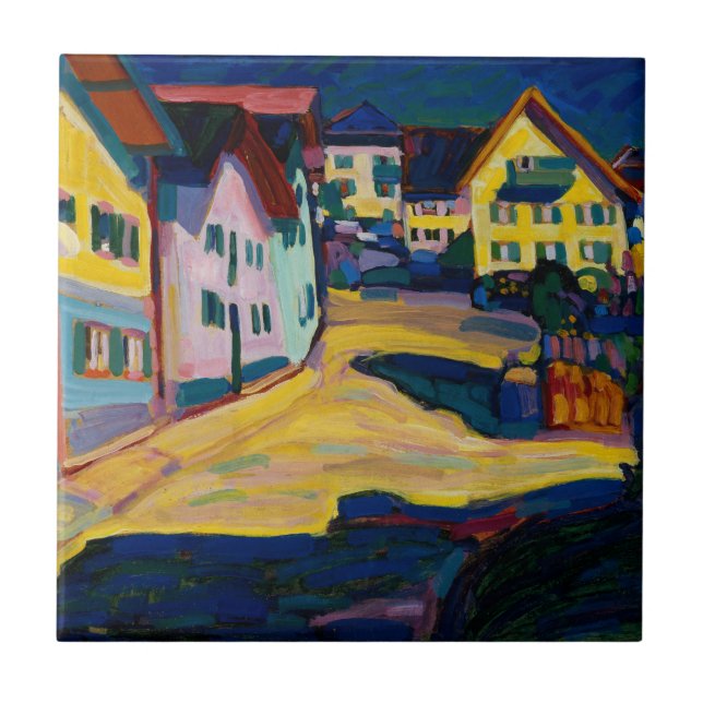 Murnau Burggrabenstrasse 1 - Wassily Kandinsky Fliese (Vorderseite)