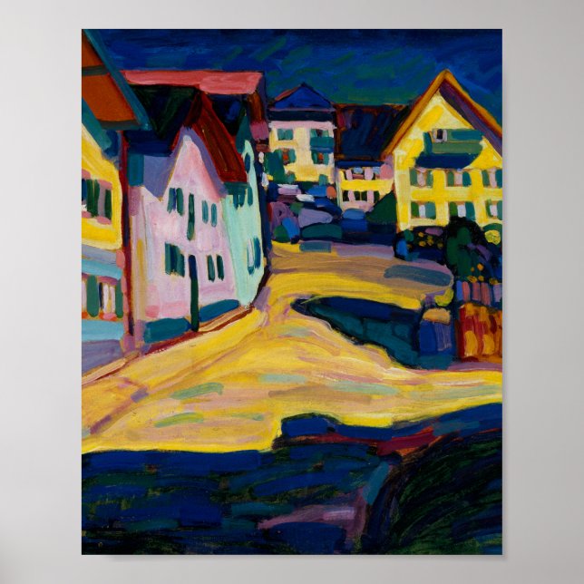 Murnau Burggrabenstrasse 1 - Wassily Kandinsky Poster (Vorne)