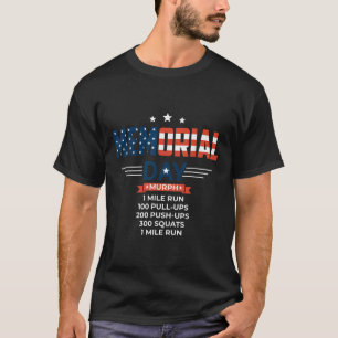 Murph 2021 Gedenktag Workout Patriotic Wod T-Shirt