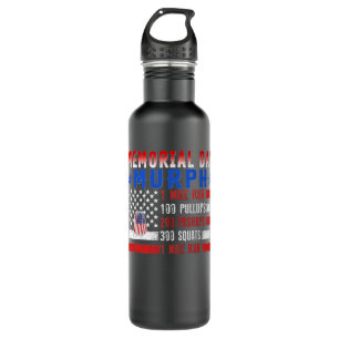 Murph 2021 Memorial Day Workout Patriotic WOD  Edelstahlflasche