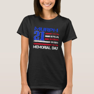 Murph 2021 Memorial Day Workout Patriotic WOD T-Shirt